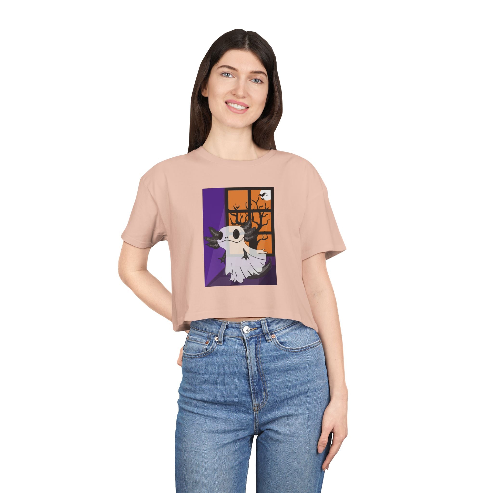 Camiseta Corta Ajolote Fantasma