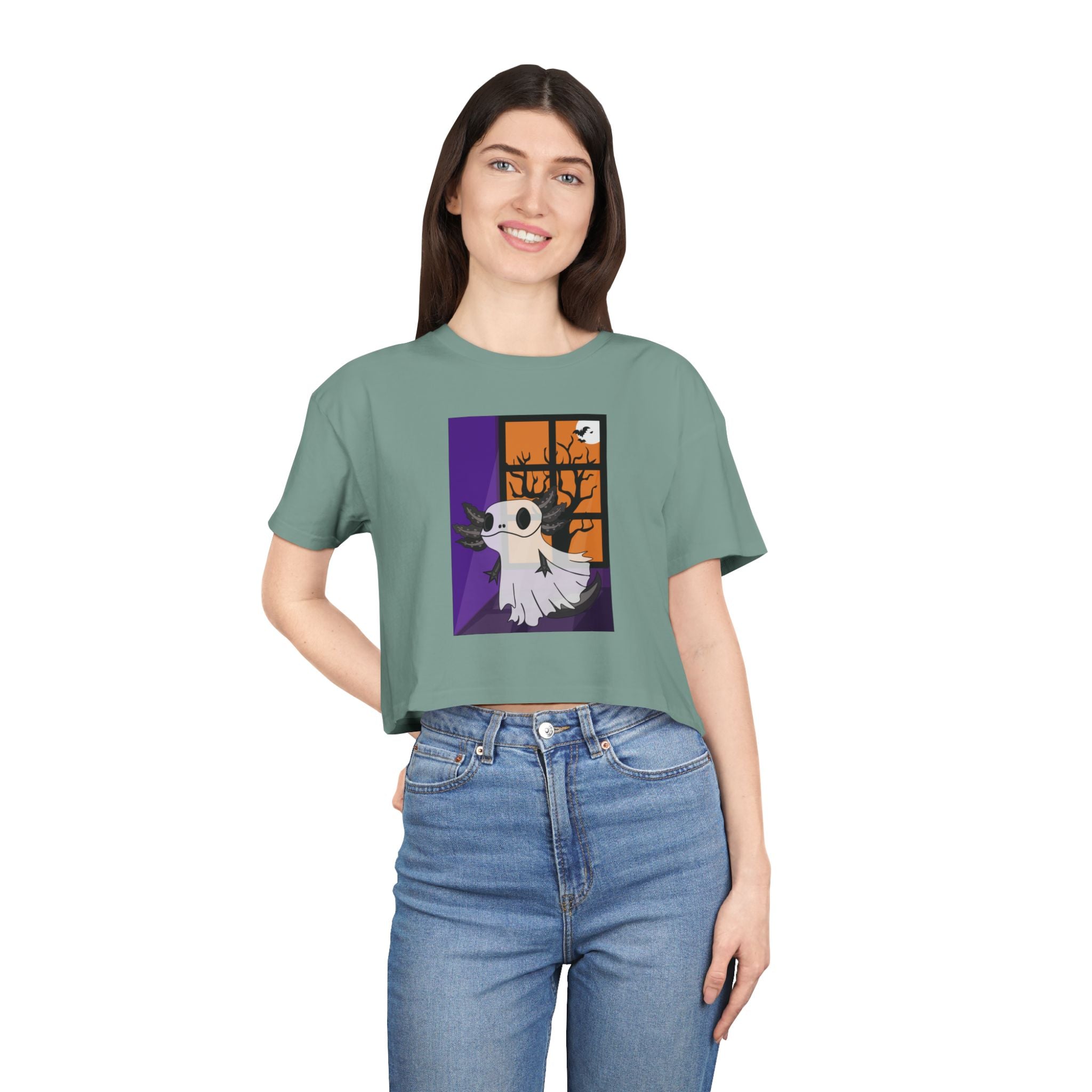Camiseta Corta Ajolote Fantasma