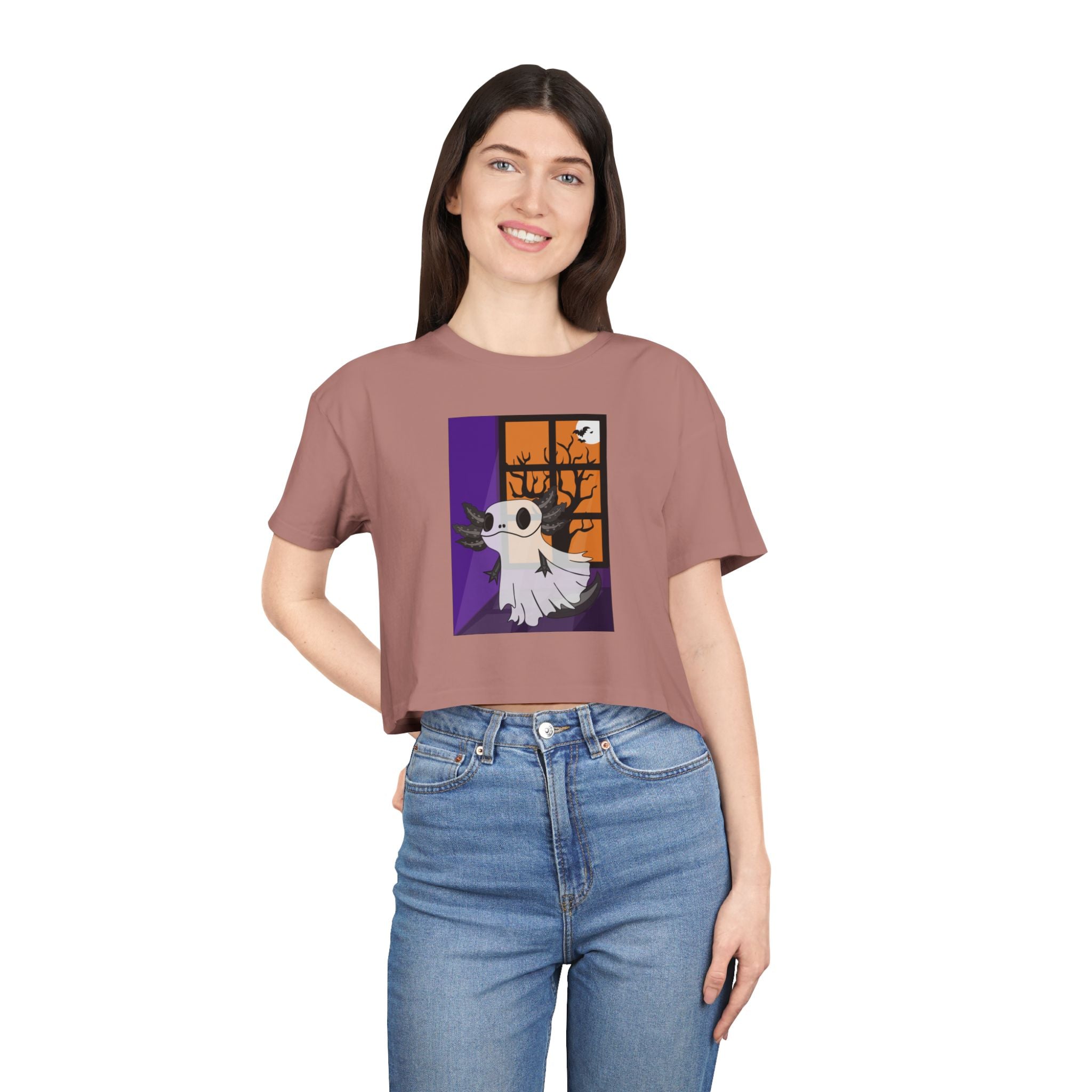 Camiseta Corta Ajolote Fantasma